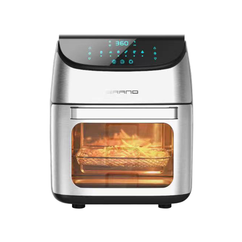 Forno ventilato inclinato LCD touch visibile di grande capacità quadrato 12L multifunzione manico grande