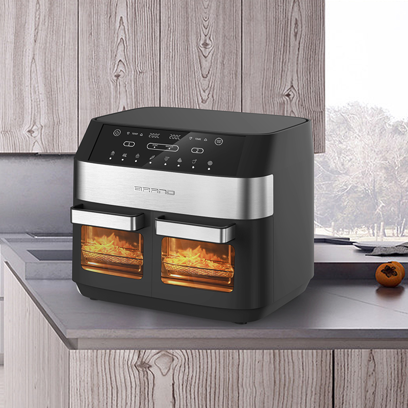 Schermo LCD inclinato touch visivo multifunzionale doppio forno