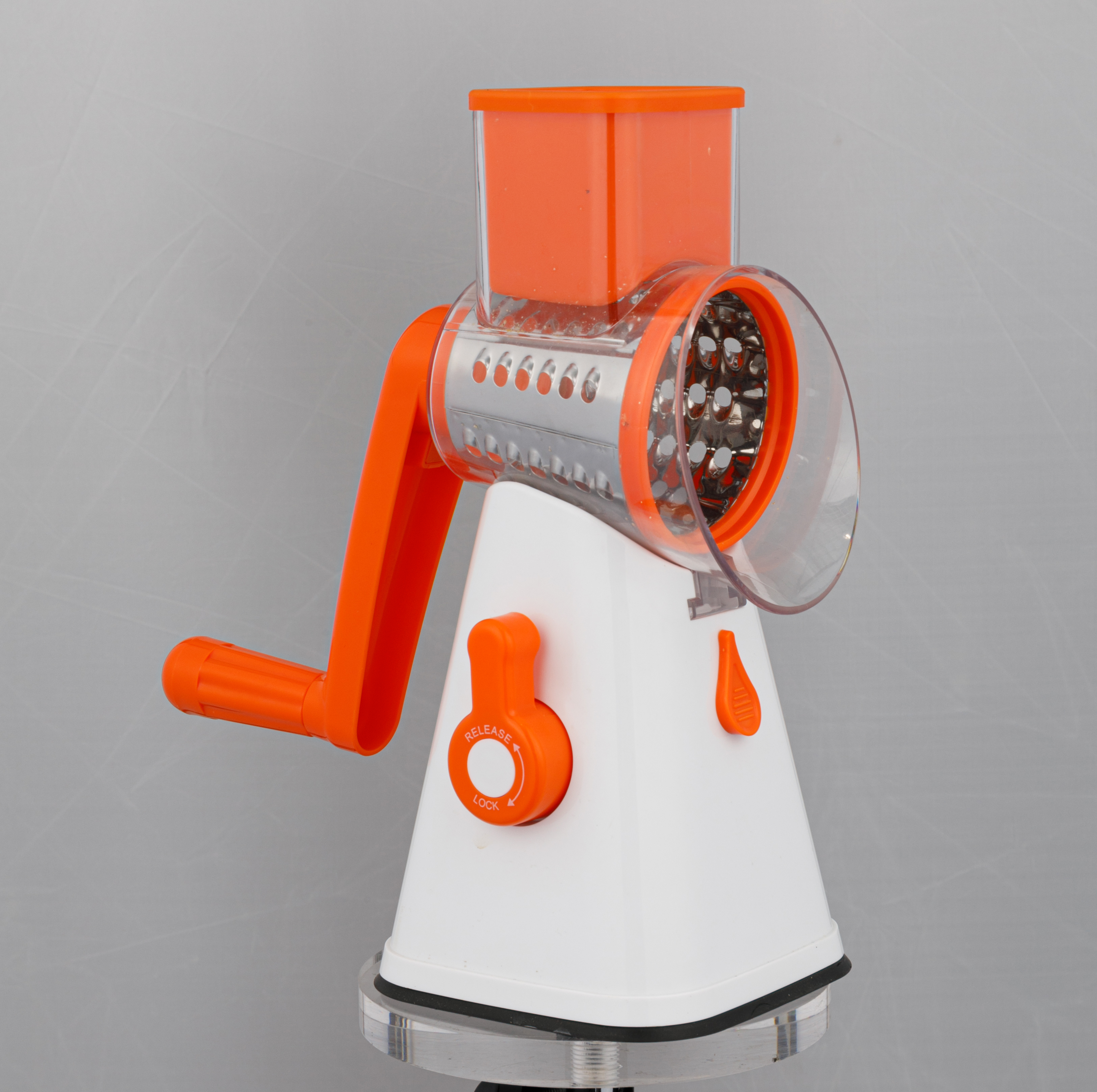 Grattugia meccanica a tamburo 3 in 1 affettaverdure