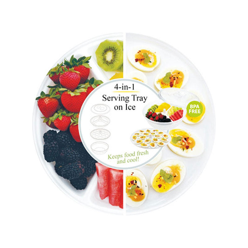 Vassoio da portata 4 in 1 con ghiaccio